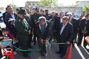 افتتاح شبکه توزیع آب شرب در روستای باباپیر تویسرکان