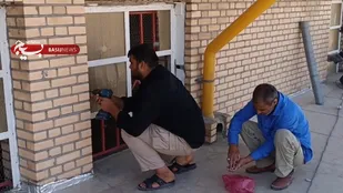 به همت جوانان گروه جهادی سردار شهید نوری ممبینی بخش میداوود شهرستان باغملک ، پروژه مرمت و بازسازی مدرسه ابتدایی شهدای میداوود انجام شد