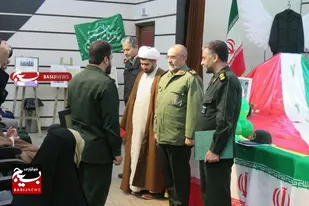 سکان فرماندهی بسیج ناحیه حمزه مشهد به سرهنگ مدرسی رسید