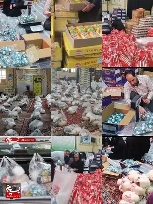 تقدیم300بسته معیشتی در غرب شهرکرد