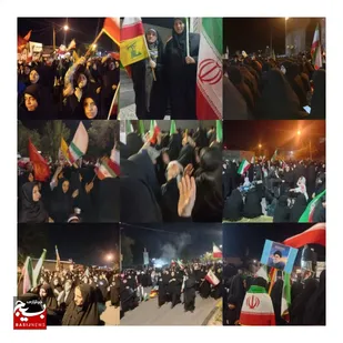 حماسه شبانه بانوان گتوند؛ بیعتی دوباره با رهبری در محکومیت جنایات استکبار