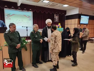 تجلیل و تکریم از سربازان متاهل سپاه انصارالرضا(ع) خراسان جنوبی