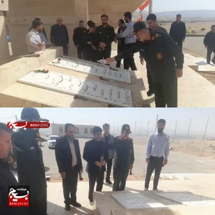 مراسم غبارروبی گلزار مطهر شهدای گمنام شهرستان اندیکا