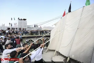 خیمه&zwnj;گاه حسینی در بادرود برافراشته شد