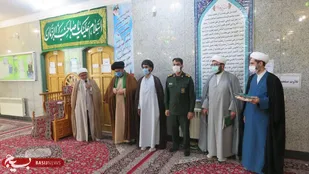 تکریم و معارفه فرمانده پایگاه بسیج طلاب امام جواد خمینی شهر