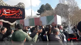 مراسم استقبال و وداع با شهید گمنام در اداره کل راه آهن شمال شرق (۱) شاهرود+ تصاویر