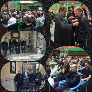 مراسم سیاهپوشان جامعه مداحان کل استان تهران