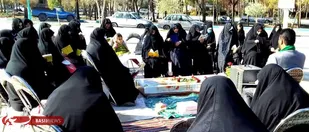 روضه خوانی بسیجیان حوزه فاطمه الزهرا(س) به مناسبت هفتم شهید گمنام
