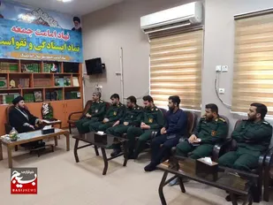 دیدار فرمانده ناحیه مقاومت بسیج اندیمشک با امام جمعه شهرستان