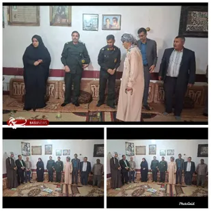 تقدیر فرمانده حوزه شهید صدوقی از خانواده شهید بهرام حیدری