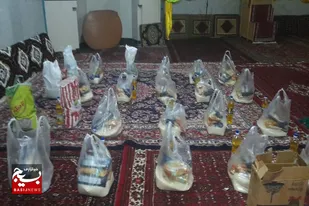 تهیه و توزیع ۵۰ بسته معیشتی به همت پایگاه شهید رحمانی همدان