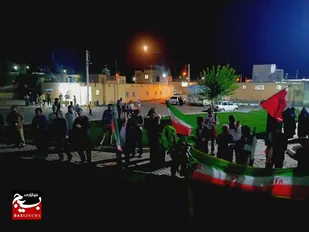 پرچم داری مردم مبعوث شده شهر وردنجان