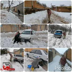 کمک و امدار رسانی بسیج و سپاه اردل به مردم