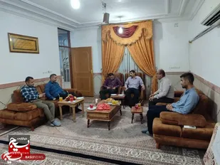 دیدار و حضور فرمانده لشکر عملیاتی در جمع دو نفر از پاسداران به مناسبت ازدواج آنها