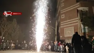مراسم جشن و کاروان شادی به مناسبت پیروزی انقلاب اسلامی توسط بسیجیان پایگاه شهید بهشتی