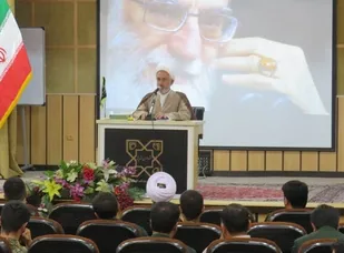 بررسی مسایل سیاسی روز با حضور مسئول نمایندگی ولی فقیه در سپاه حضرت سیدالشهدا(ع)