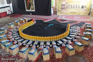 توزیع ۱۰۰ بسته معیشتی در روستای حاجی آباد ملایر