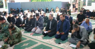 برگزاری مراسم عزادارای حسینی با حضور مسئولین شهرستان در سپاه ناحیه شاهرود+ تصاویر