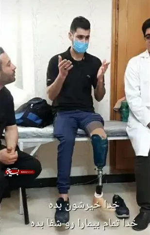 ساخت پای مصنوعی برای جوان بی بضاعت خوزستانی