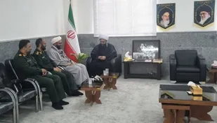 دیدار مسئول نمایندگی ولی&zwnj;فقیه سپاه امام سجاد (ع) استان هرمزگان با امام جمعه شهرستان سیریک