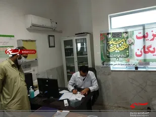 ایستگاه ویزیت رایگان توسط حوزه امام حسن مجتبی(ع) سپاه شهرستان خاش انجام شد