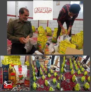 بسیج درکنارمردم با توزیع بسته های معیشتی بین نیازمندان درشوستر