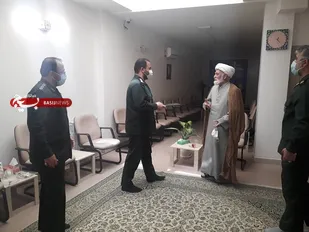 دیدار فرمانده سپاه ناحیه حضرت عبدالعظیم حسنی(ع)با مسئول رسیدگی به امورمساجد شهرستان ری