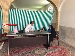 ویزیت رایگان پزشک در روستای نوده گرمسار+تصاویر