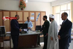 بازدید دبیر ستاد امر به معروف شهرستان نایین از  اداره آموزش و پرورش شهرستان نایین