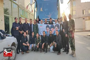 آیین بدرقه کاروان خون&zwnj;خواهان &laquo;قائد شهید&raquo; در بهار+تصاویر