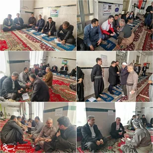 برپایی میز خدمت جهادی در شهر نلاس از توابع بخش وزینه شهرستان سردشت