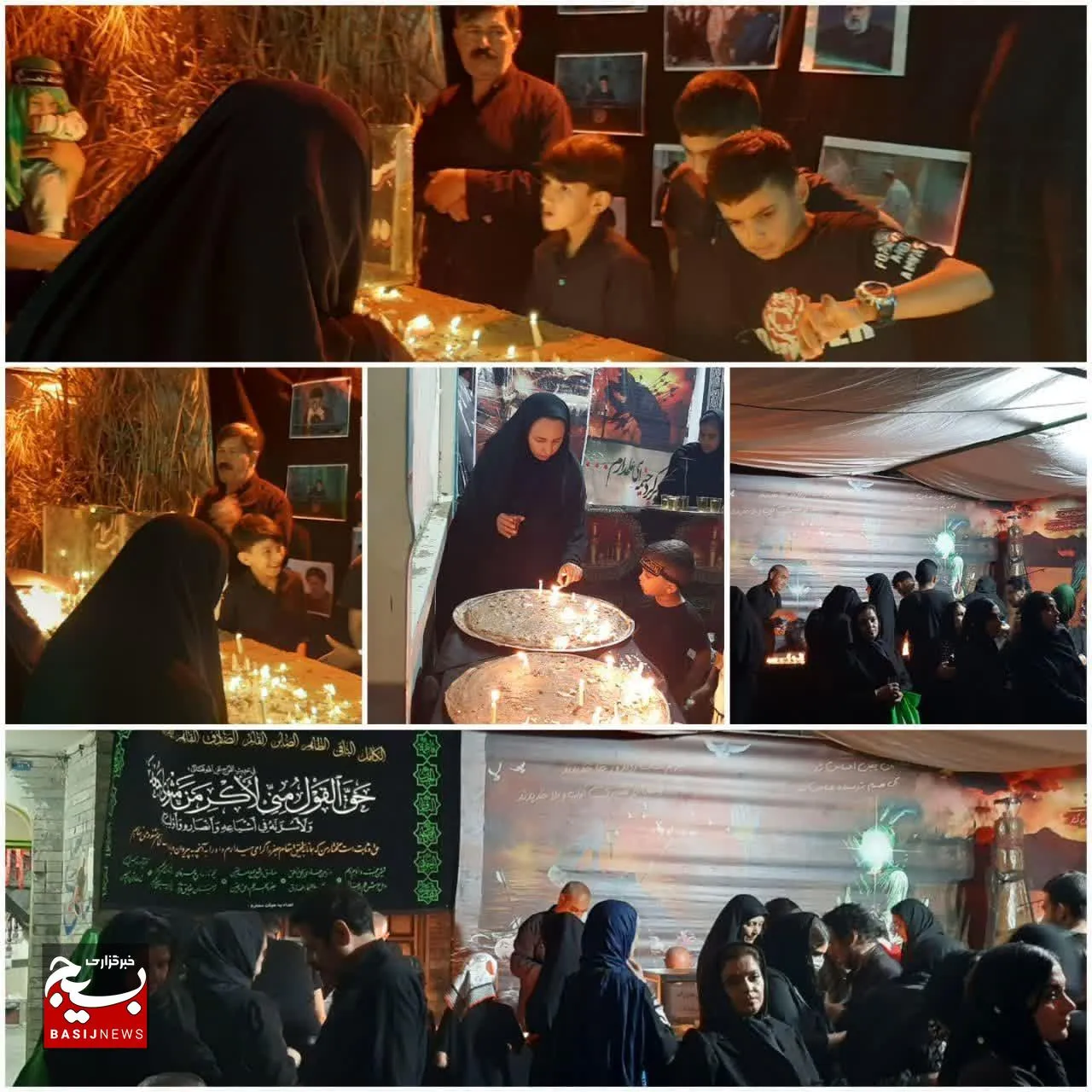 مراسم عزاداری روز عاشورا و شام غریبان در قوچان+فیلم و عکس