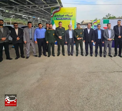 مراسم افتتاح پنل های خورشیدی گروه جهادی سازمان آب و برق استان خوزستان