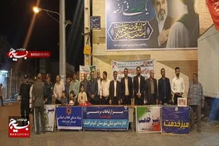 برپایی میز خدمت مدیران شهرستان کبودراهنگ در اجتماع شبانه