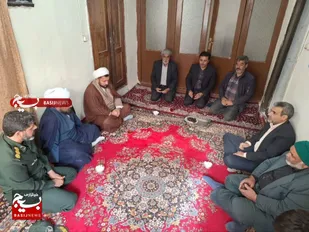 دیدار فرمانده ناحیه مقاومت بسیج شهرستان چناران با اهالی روستای بقمچ