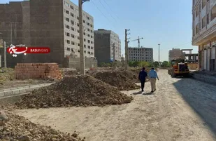آسفالت معابر اراضی دادگستری کهریزک