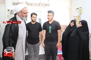 دیدار حجت&zwnj;الاسلام والمسلمین مطیعی با خانواده شهید راه قدس در دیباج&nbsp;