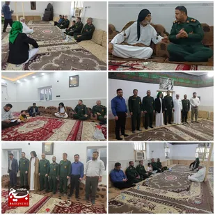 دیدار فرمانده ناحیه مقاومت بسیج امام رضا(ع) شهرستان حمیدیه با جمعی از سادات روستاهای تابعه