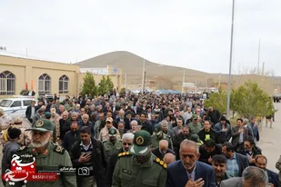 تشییع پیکر فرمانده دلاور و جانباز سرافراز در هرچگان+عکس