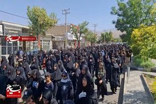 راهپیمایی جاماندگان اربعین حسینی در تویسرکان