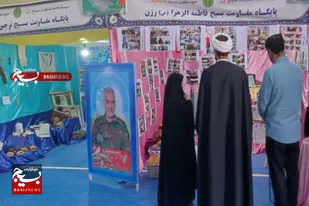 بازدید مسئول نمایندگی ولی فقیه در سپاه ناحیه رزن از نمایشگاه طرح اسوه