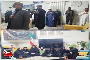 برگزاری مراسم روضه خانگی حضرت اباعبدالله الحسین (ع) و رهبر شهید در منزل شهدا