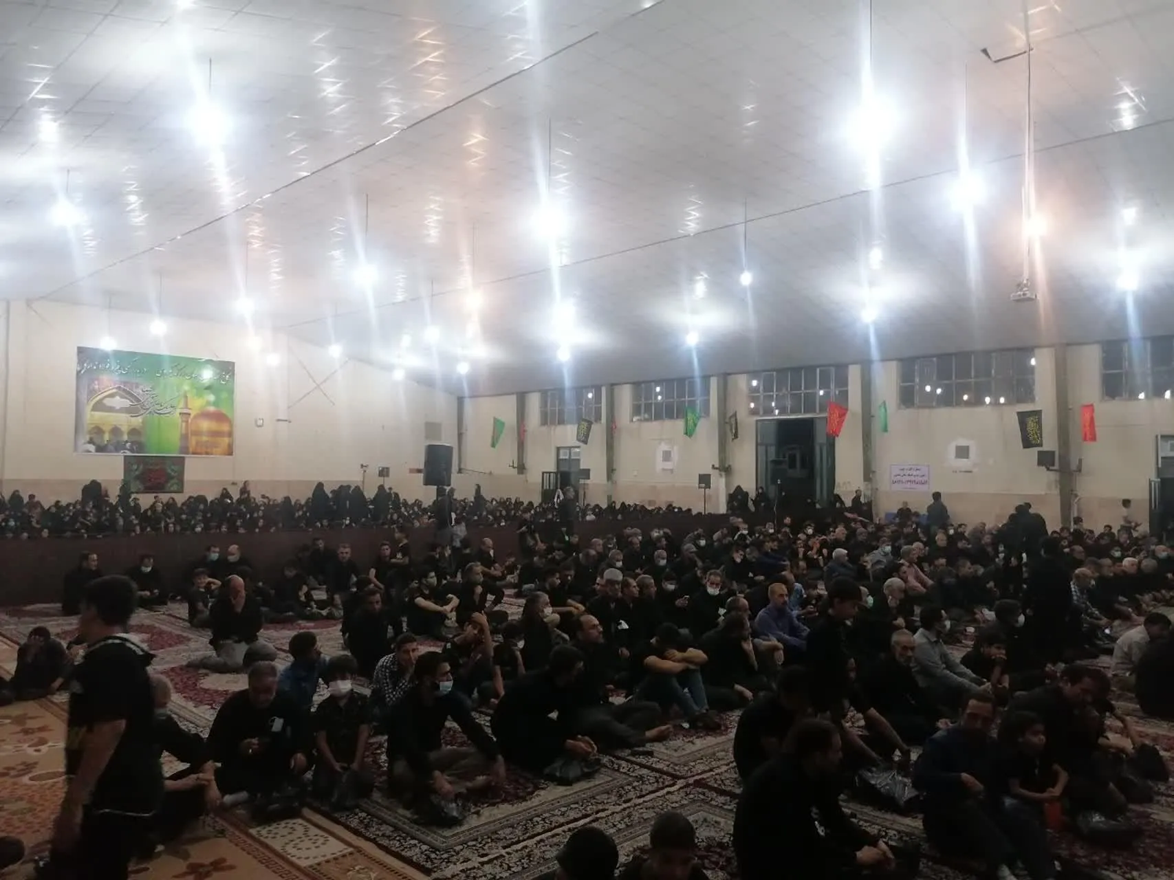 مراسم عزاداری وسوگواری امام حسین (علیه السلام ) در حسینیه ثارالله سپاه زرند برگزارگردید