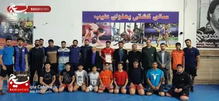 تجلیل از کشتی گیران کانون بسیج ورزشکاران در بندر ماهشهر