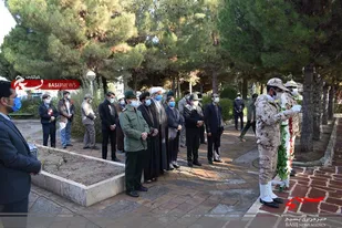 برگزاری مراسم عطر افشانی مزار شهدای شهرستان جغتای