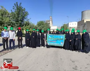 بازدید بسیجیان شیروان از نیروگاه بزرگ شمال شرق در قالب راهیان پیشرفت