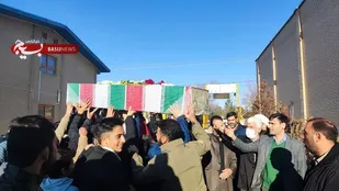 مراسم تشییع شهدای گمنام در مدارس شهر میمه برگزار شد