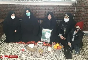 دیدار با خانواده شهدا و غبار روبی مزار شهدا