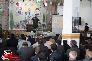 سومین سالگرد شهید سلیمانی با نوای حاج مهدی سلحشور در خلیل آباد زرین دشت برگزار شد