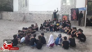 برپایی حسینیه کودکان و نونهالان در روستای ابرسج شاهرود+ تصاویر
